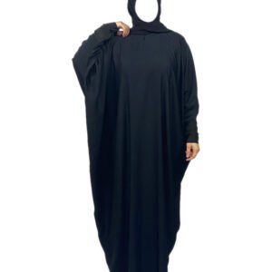 Plain Black Butterfly Abaya