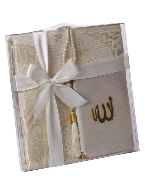 Prayer Rug Set<br> Cream