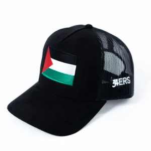 We Stand with Palestine - Black Suede/Mesh Caps