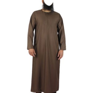 Brown Omani Jubba Thobe - AlKhalifa