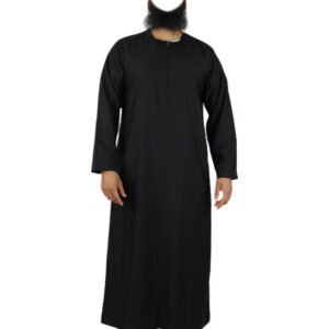 Black Thobes Round Neck