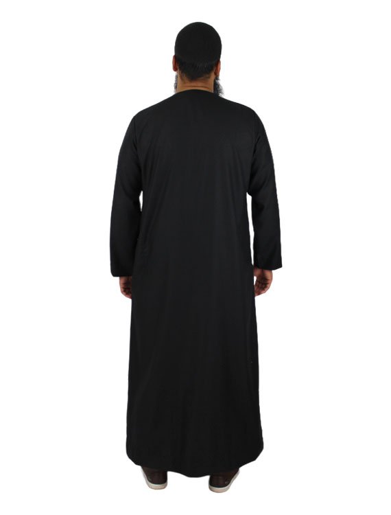 Black Thobes Round Neck - Image 4