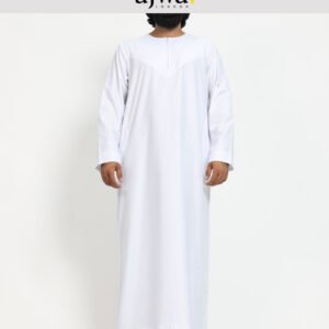New White Omani Jubba Thobe - AlKhalifa